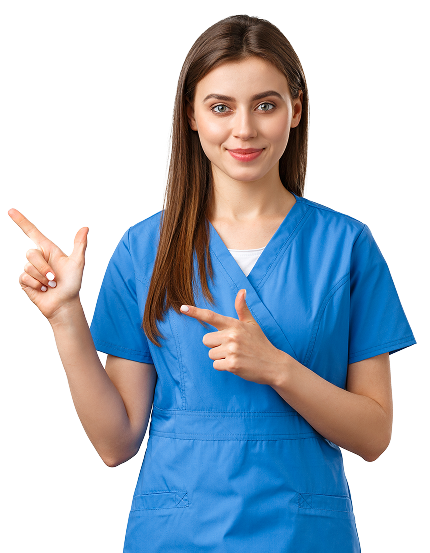 healthcare-workers-prevent-virus-insurance-medicine-concept-smiling-attractive-female-doctor-nurse-blue-scrubs-pointing-fingers-left-show-patients-advertisement-important-info 1